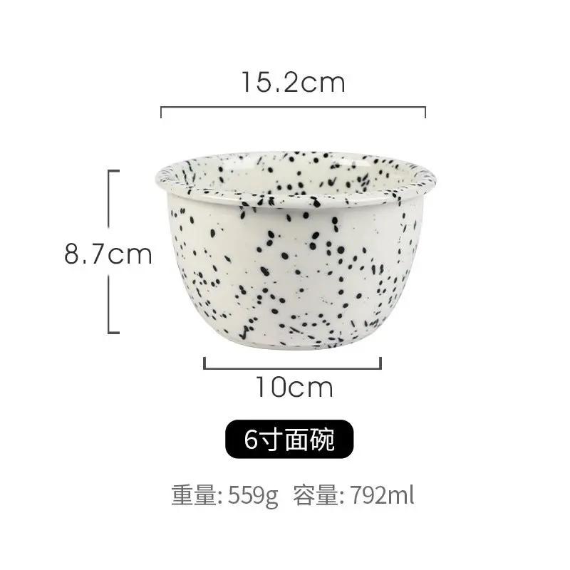 Japanese Style Retro Black White Spotted Ceramic Tableware Set - Julia M LifeStyles