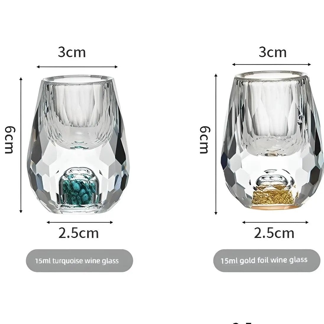 Crystal Elegance: 10-Piece White Wine Glass Set with Gold Accents - Julia M LifeStyles