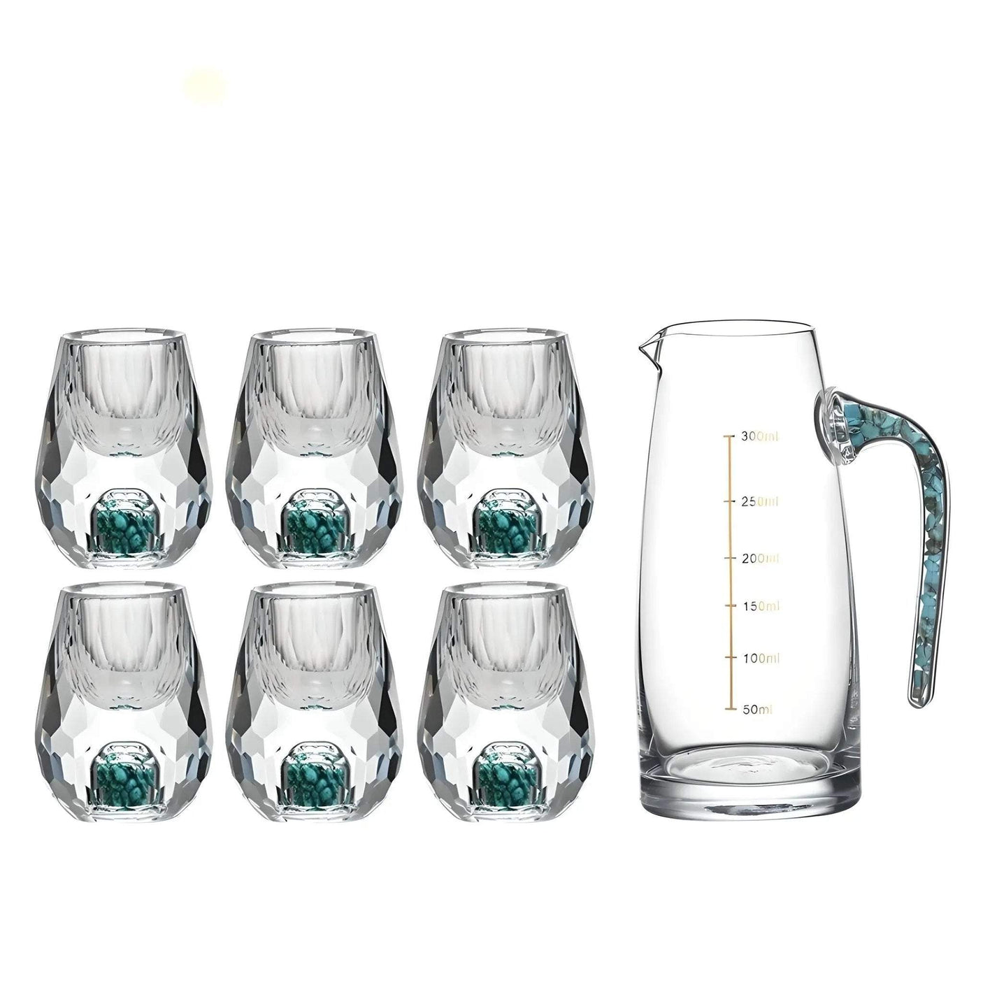 Crystal Elegance: 10-Piece White Wine Glass Set with Gold Accents - Julia M LifeStyles