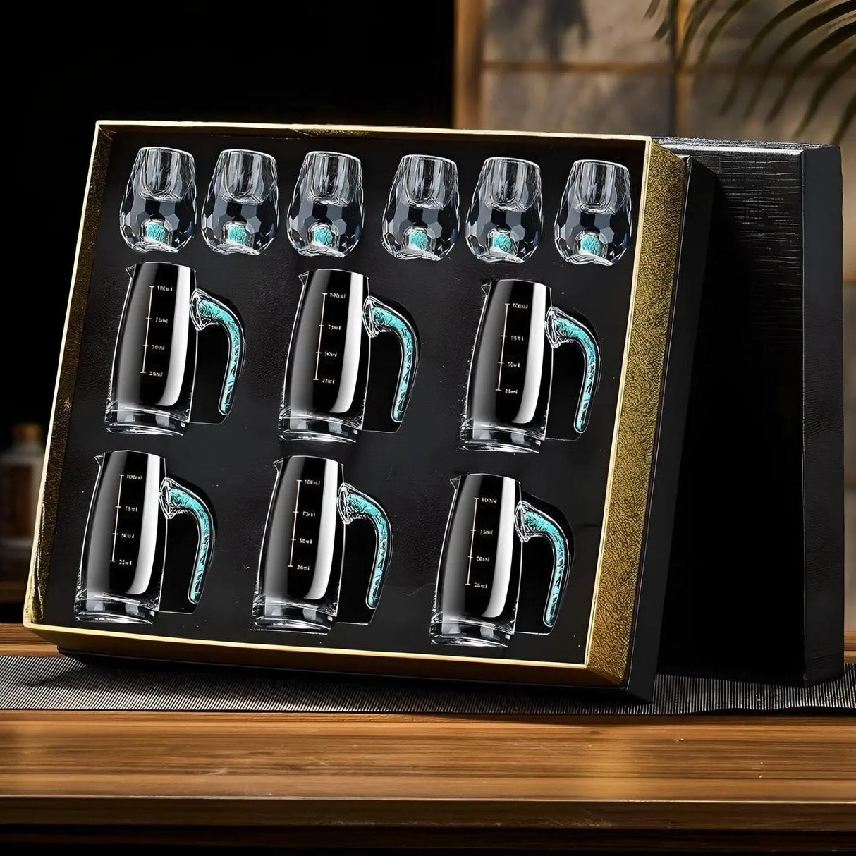 Crystal Elegance: 10-Piece White Wine Glass Set with Gold Accents - Julia M LifeStyles