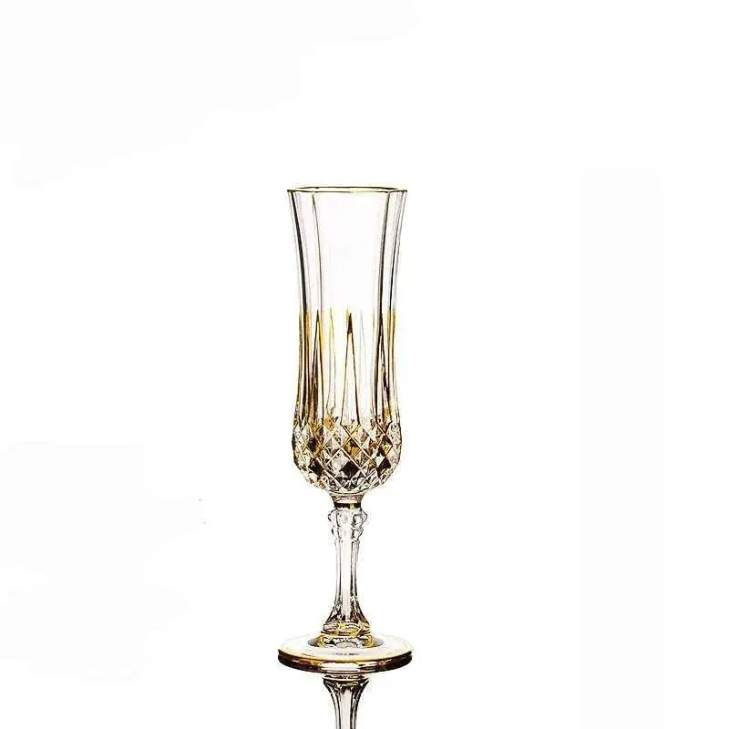European Elegance Crystal Whiskey and Wine Glass Set - Julia M LifeStyles
