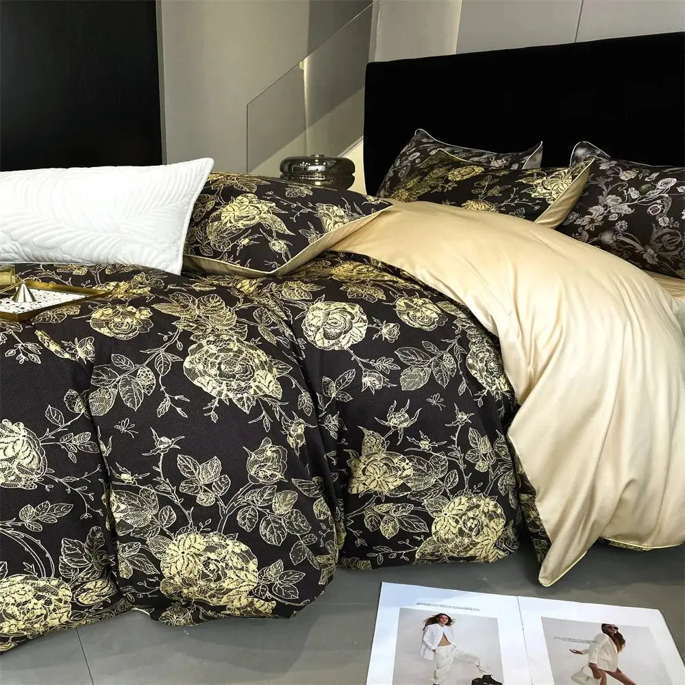 1000TC Egyptian Cotton Bedding Set - King & Queen Size - Julia M LifeStyles