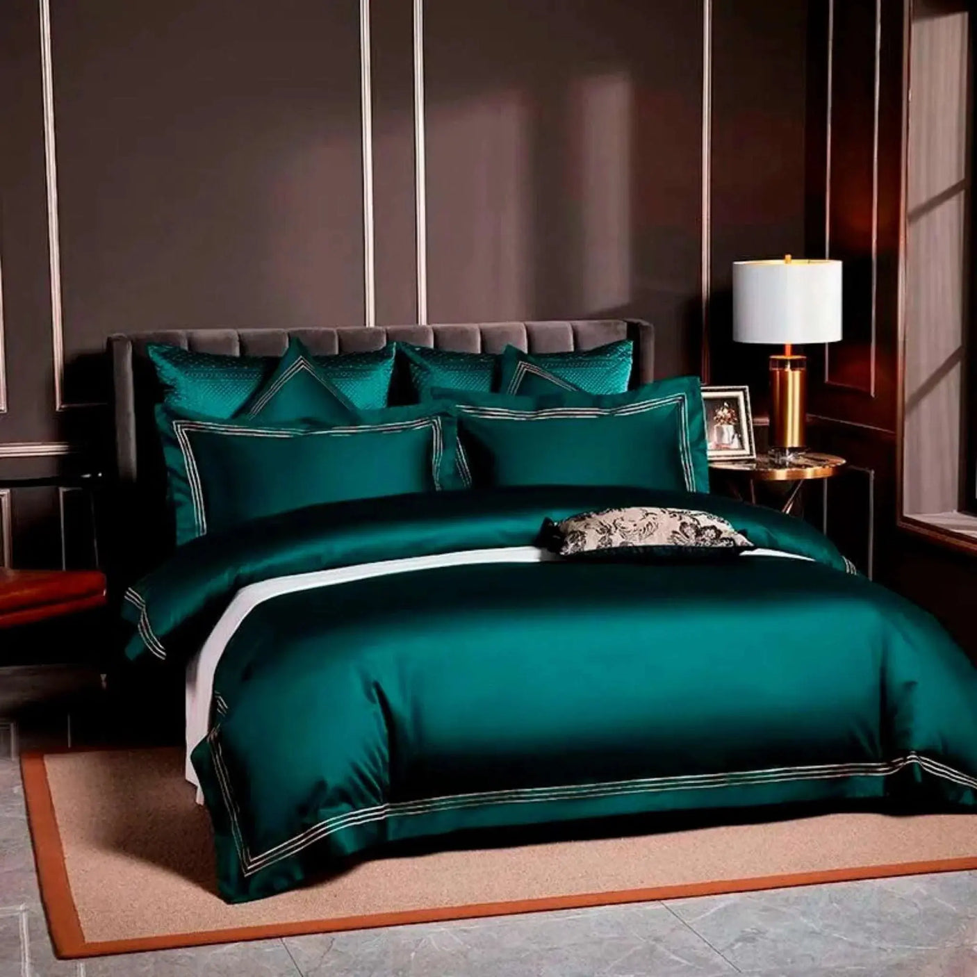 Premium Egyptian Cotton Embroidered Duvet Set - Julia M LifeStyles