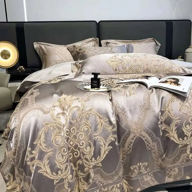 Jacquard Duvet Cover Set - Comfort and Breathability | All Seasons - Julia M LifeStyles