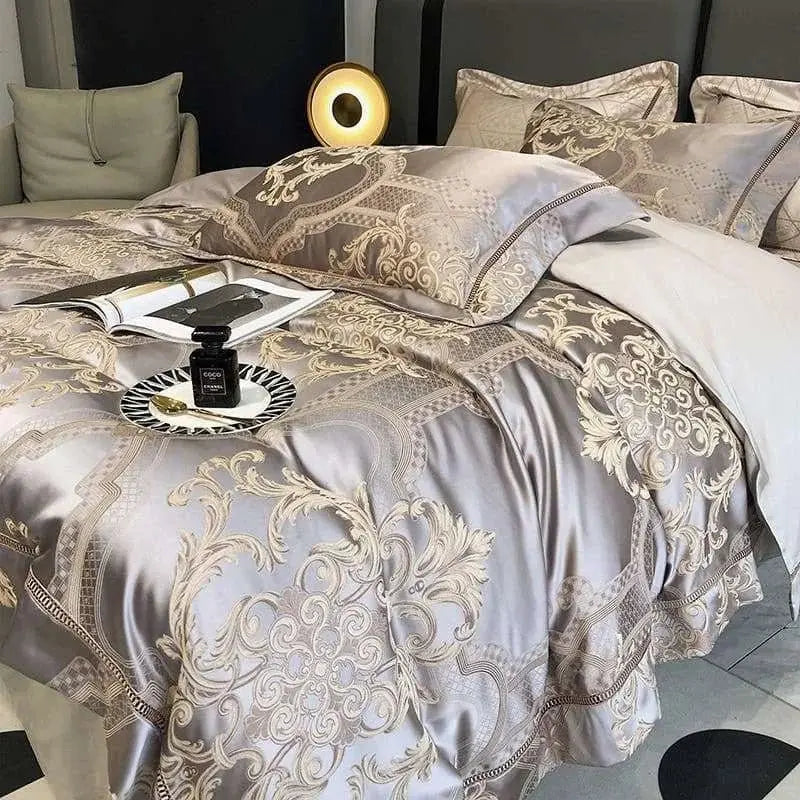 Jacquard Duvet Cover Set - Comfort and Breathability | All Seasons - Julia M LifeStyles