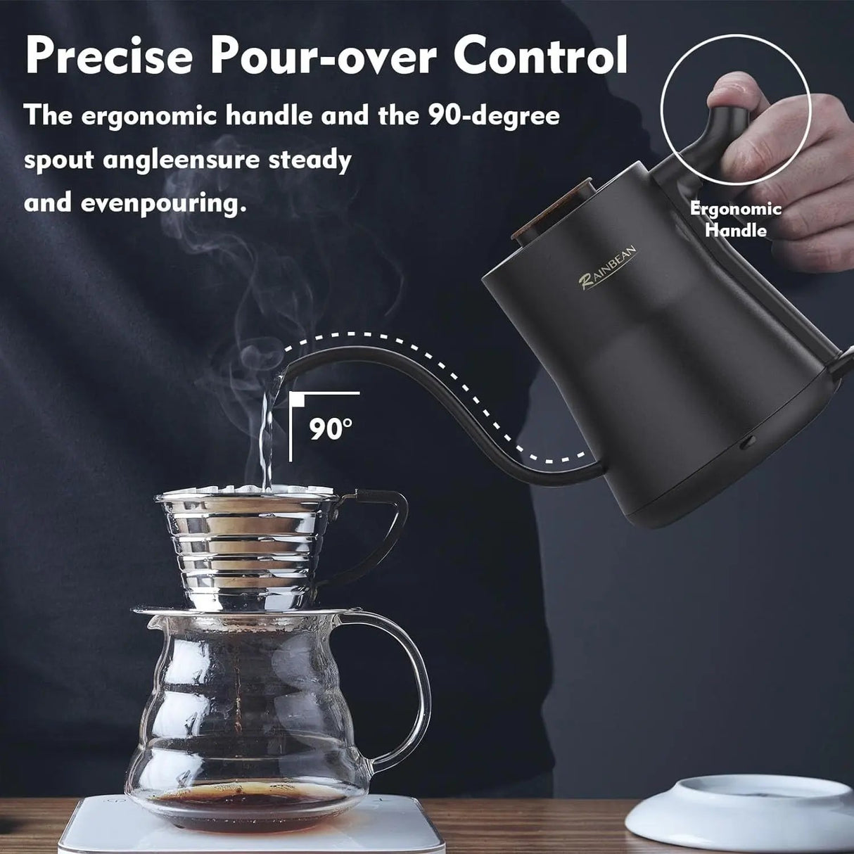 Gooseneck Electric Kettle for Precision Pouring and Rapid Heating - Julia M LifeStyles