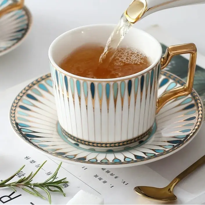 Luxury European-Style Bone China Tea Set for Six - Julia M LifeStyles