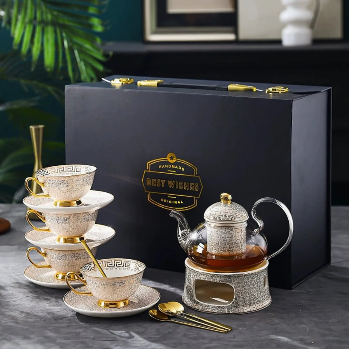 Fancy Accessible Luxury Bone China Coffee Cup High - Grade Exquisite Ceramic European Tea Cup Tea Set Cup Classy Gift Set - Julia M LifeStyles