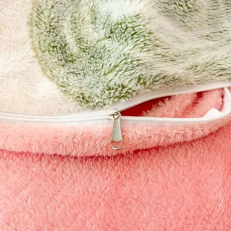 Warm Heart Flannel Fleece Duvet Cover Set - Julia M LifeStyles