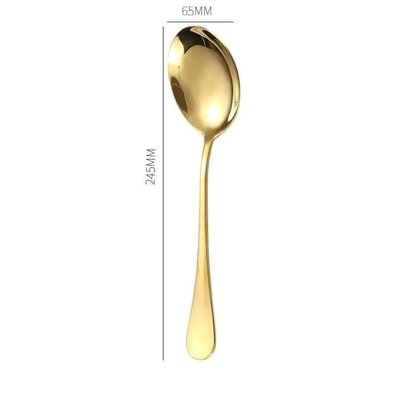 Gold Stainless Steel Western Tableware Set - Julia M LifeStyles