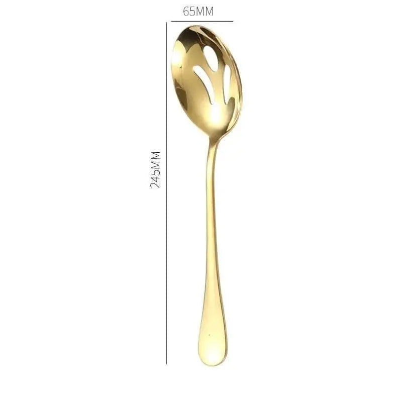 Gold Stainless Steel Western Tableware Set - Julia M LifeStyles