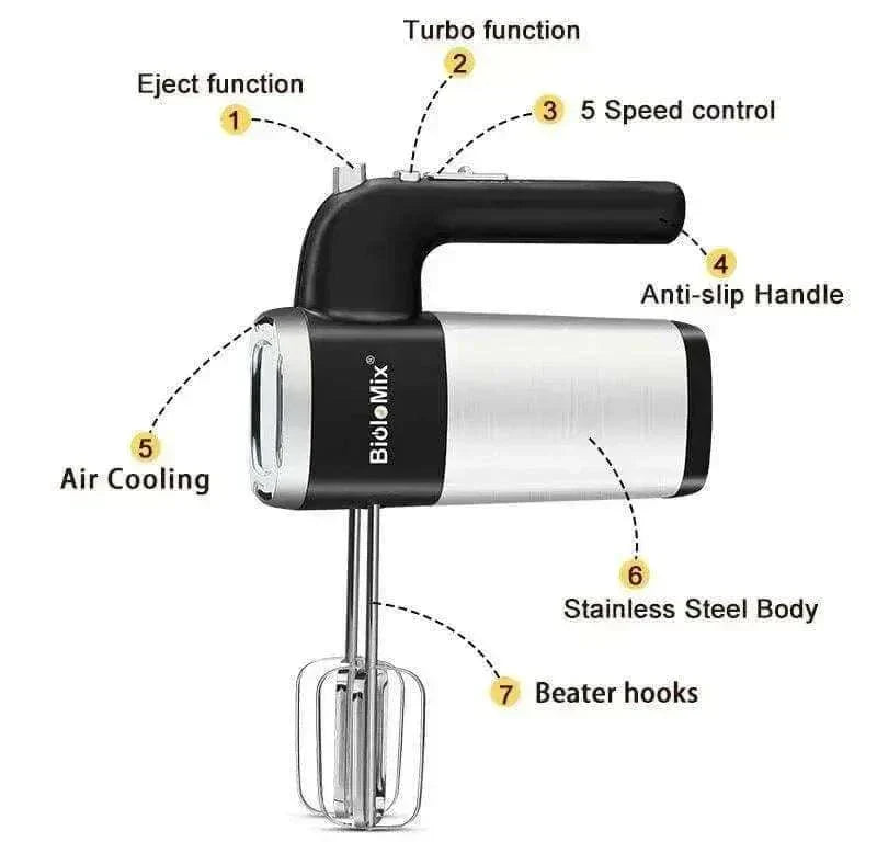 5 Speeds Food Mixer - 500W Motor - Julia M LifeStyles