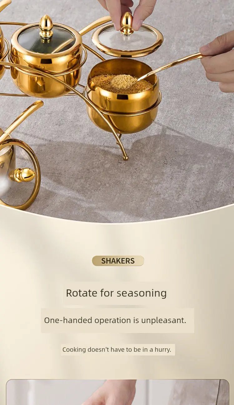 Kitchen Combination Home Seasoning Can Stainless Steel - Julia M LifeStyles