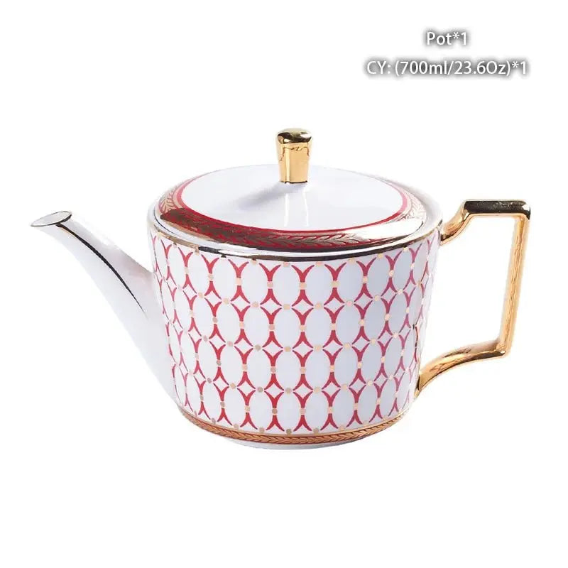 Vintage Bone China Tea Pot British Ceramic Teapot Europe Porcelain Coffee Pot Cafe Drinkware Advanced Teaware Drop Shipping - Julia M LifeStyles