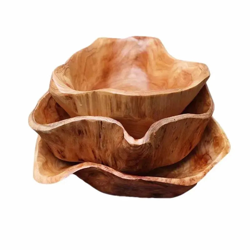 Natural Wood Fruit Tray: Handcrafted Irregular Snack & Candy Plate đ - Julia M LifeStyles
