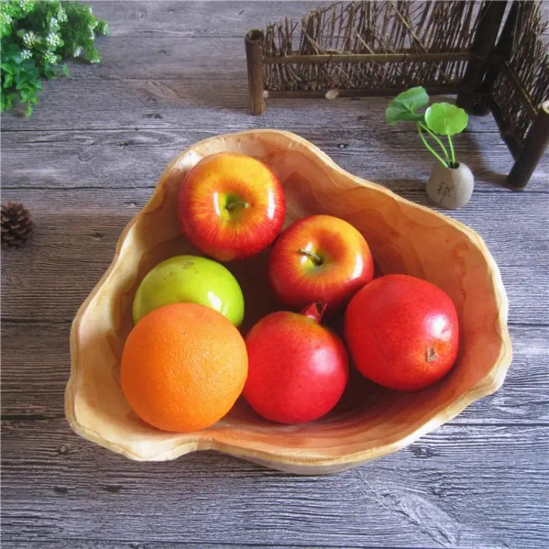 Natural Wood Fruit Tray: Handcrafted Irregular Snack & Candy Plate đ - Julia M LifeStyles
