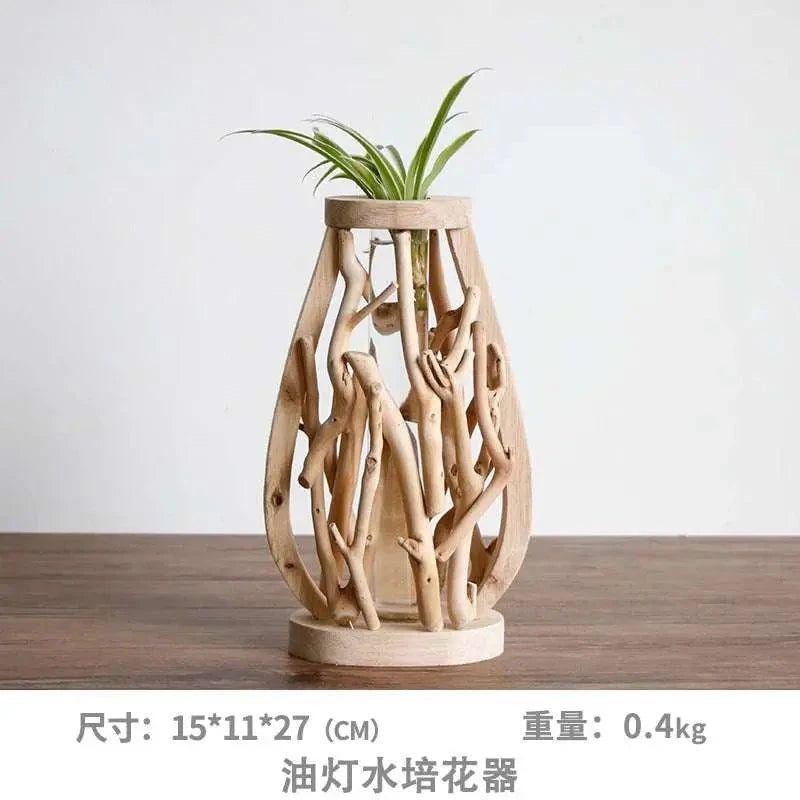 Handcrafted Wooden Flower Pot - Julia M LifeStyles