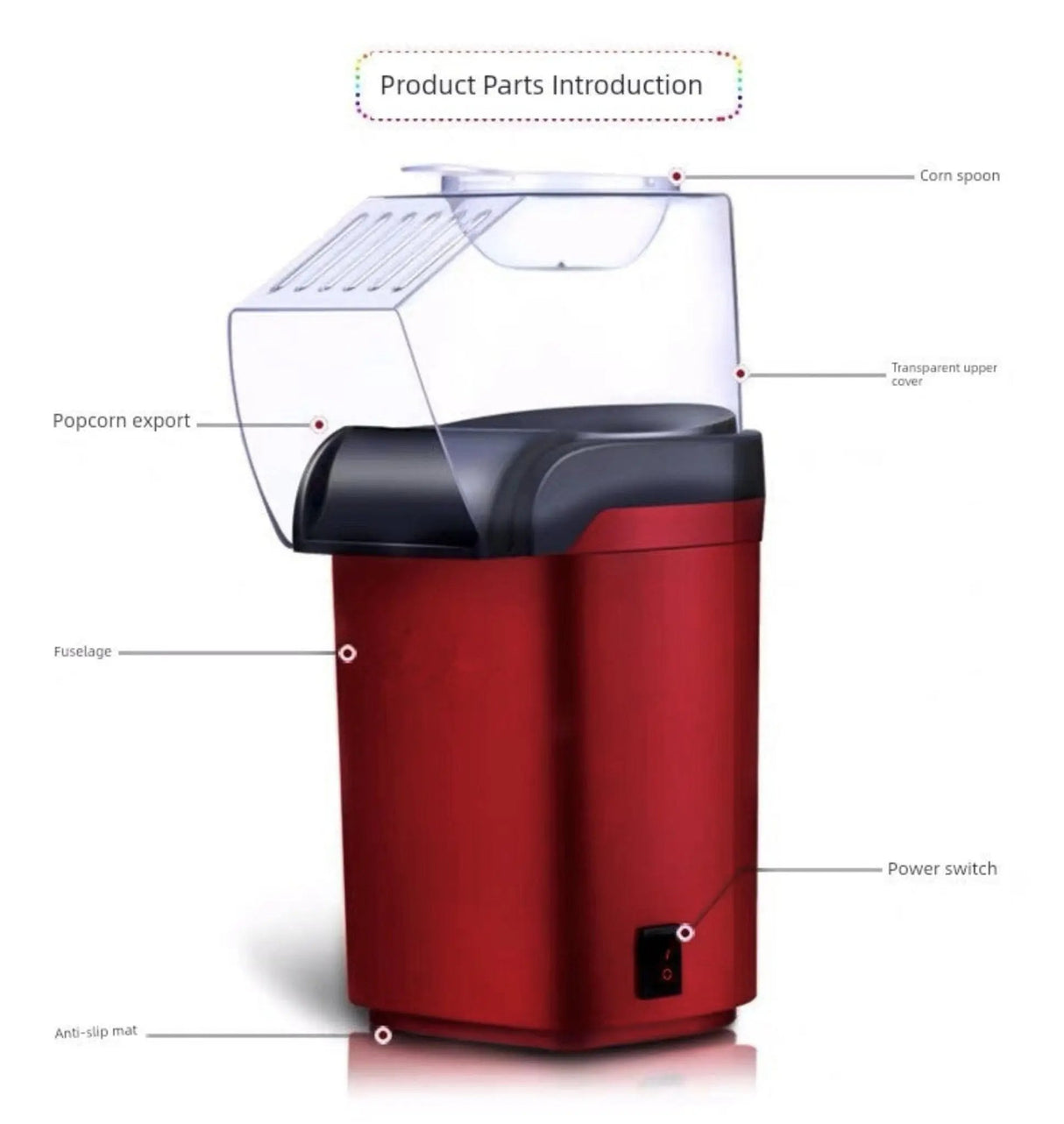 Mini 110V Automatic Popcorn Machine for Home and Kids' Parties - Julia M LifeStyles