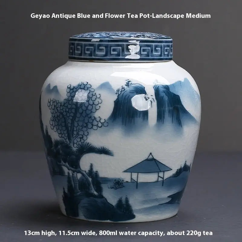 Tea Jar Porcelain Sealed - Julia M LifeStyles