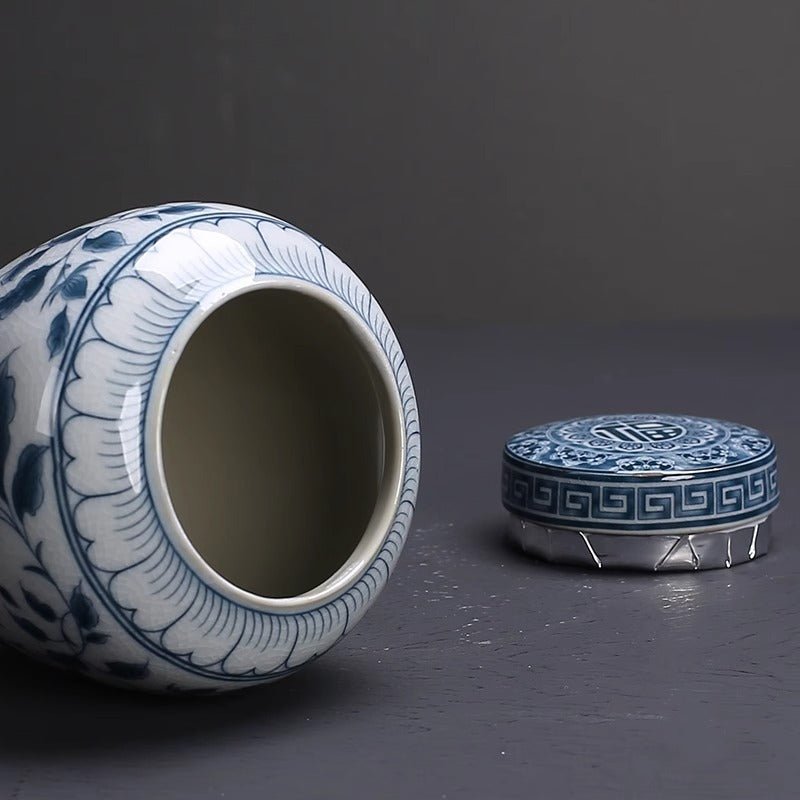 Tea Jar Porcelain Sealed - Julia M LifeStyles