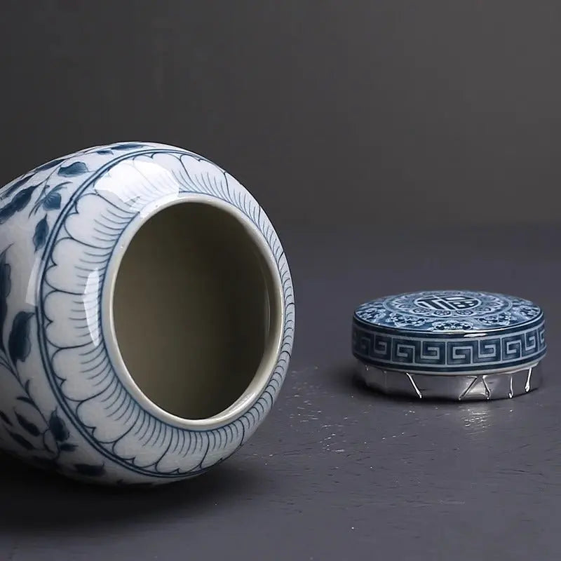 Tea Jar Porcelain Sealed - Julia M LifeStyles