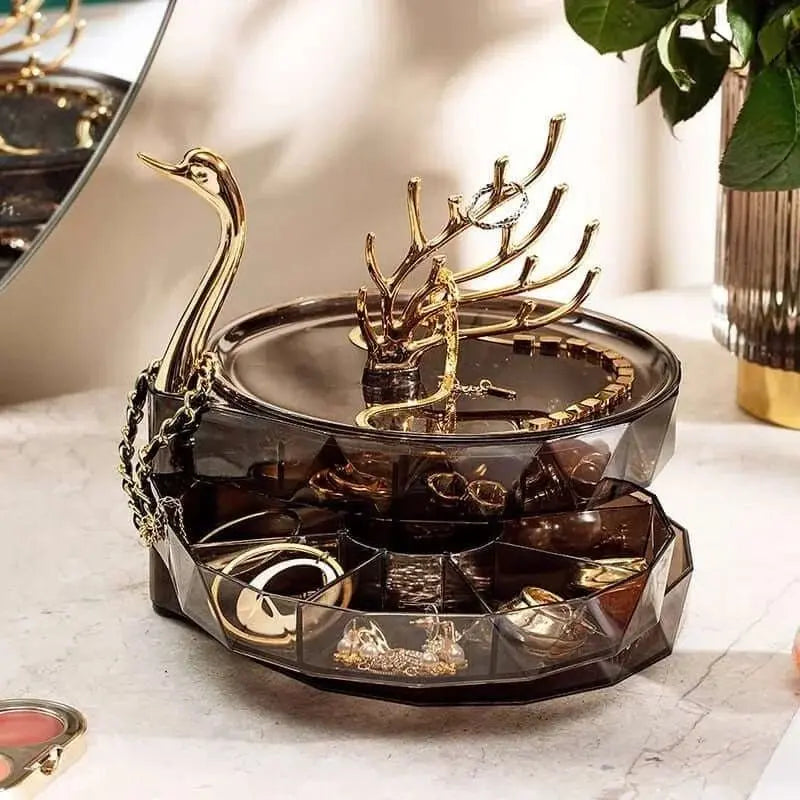 Creative 3 Layers Swan Jewelry Organizer Display - Julia M LifeStyles