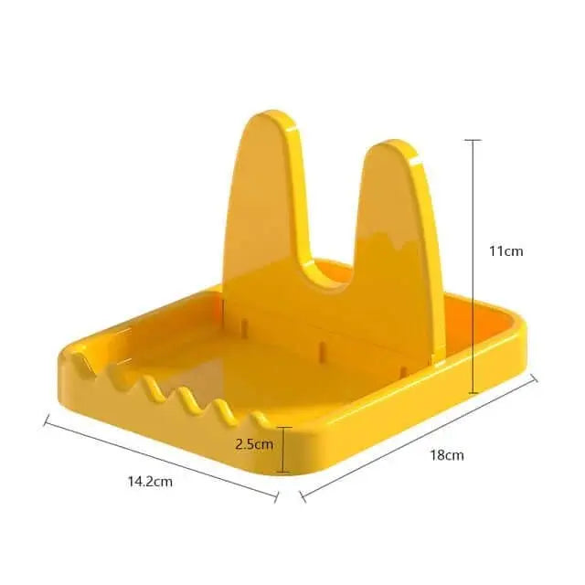 Kitchen Silicone Utensil Rest with Drip pad for Multiple Utensils - BPA Free Heat Resistant Spon Rest & Spoon Holder for Stove Top - Kitchen Utensil Holder for Ladles & Tongs - Julia M LifeStyles
