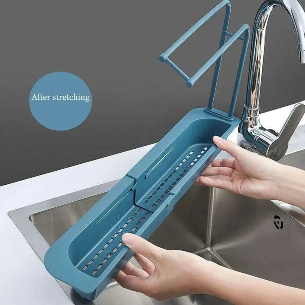 Telescopic Sink Rack Holder | Expandable Kitchen Storage 🌟 - Julia M LifeStyles