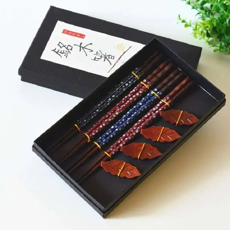 Wooden Chopsticks Set- Eco-Friendly and Certified - Julia M LifeStyles