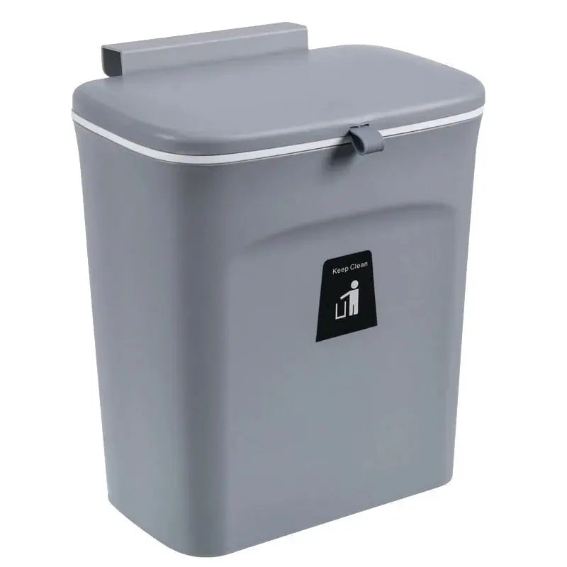 Space-Saving Wall-Mounted Kitchen Trash Bin Kitchen Trash Can Julia M Home & Kitchen