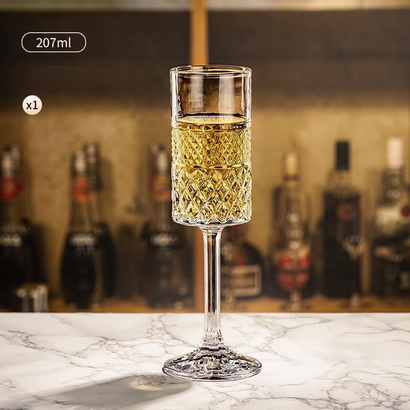 Cocktail Glass Lead-Free Crystal Bar Wine Glass Stemware Unique Champagne Glass For Sweet Wine And Drinks
