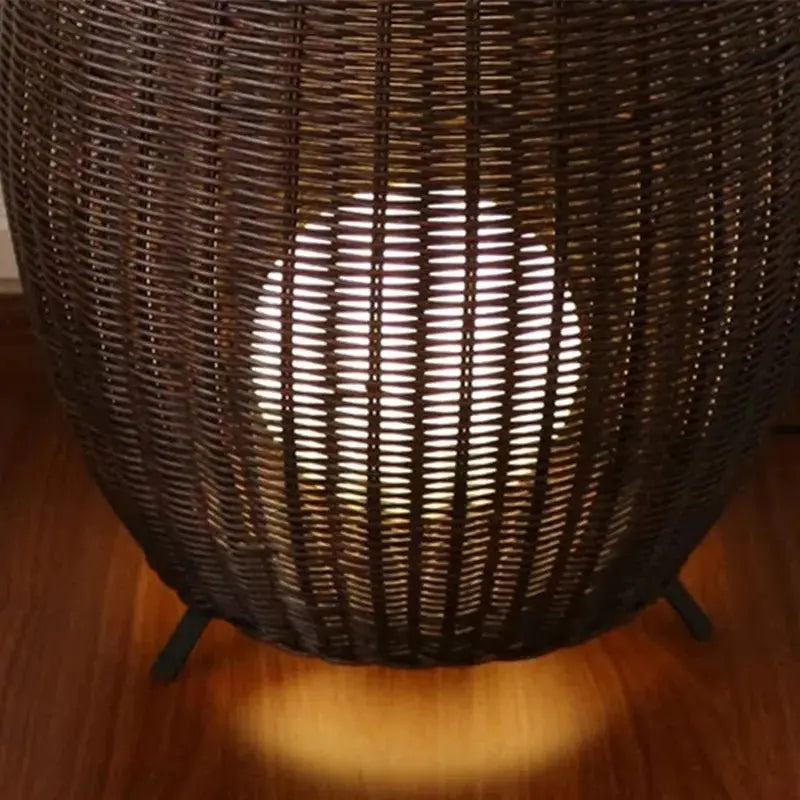 Julia M Luxe Rattan LED Floor Lamp - Julia M LifeStyles