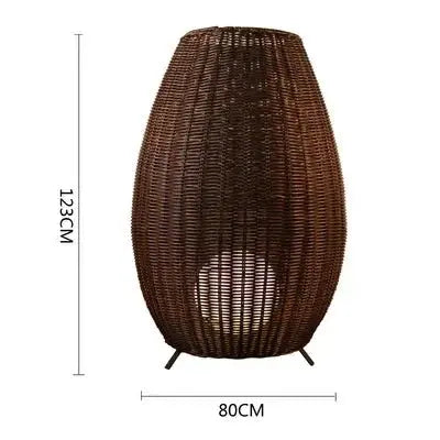 Julia M Luxe Rattan LED Floor Lamp - Julia M LifeStyles