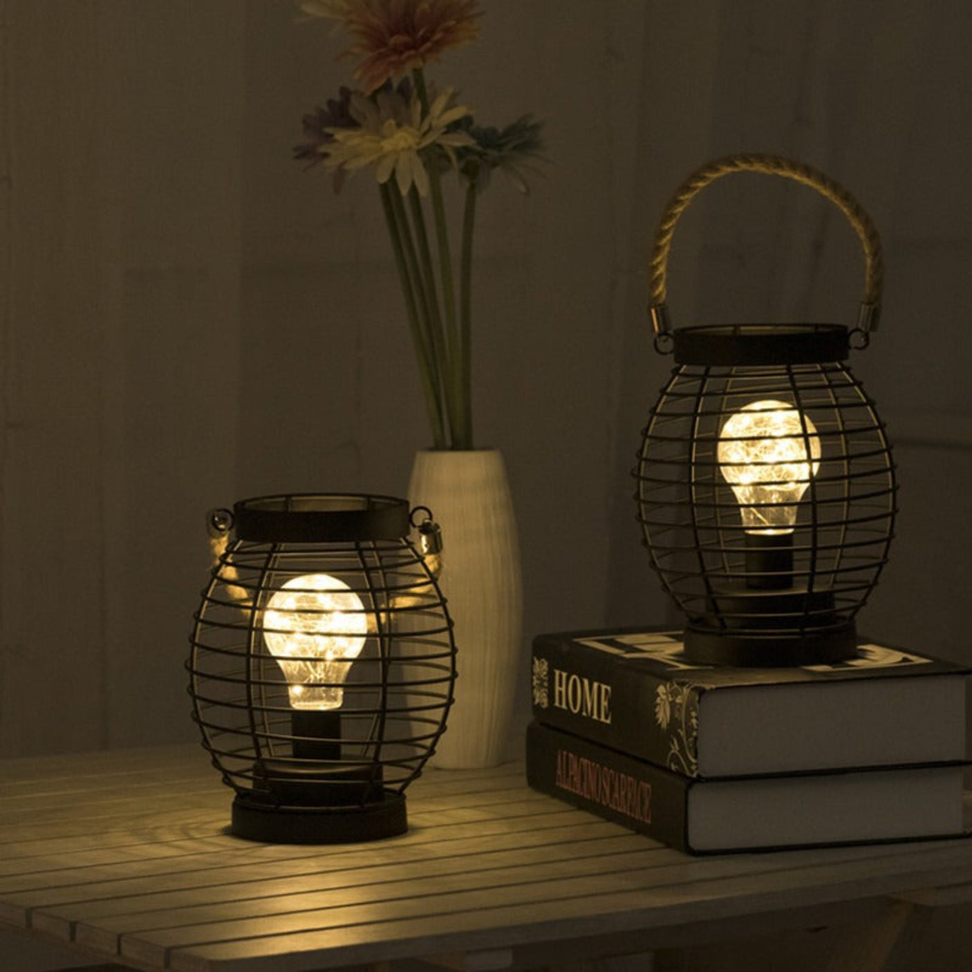 LED Iron Night Light - Red Wine Cup & Bottle Design Julia M Home & Kitchen