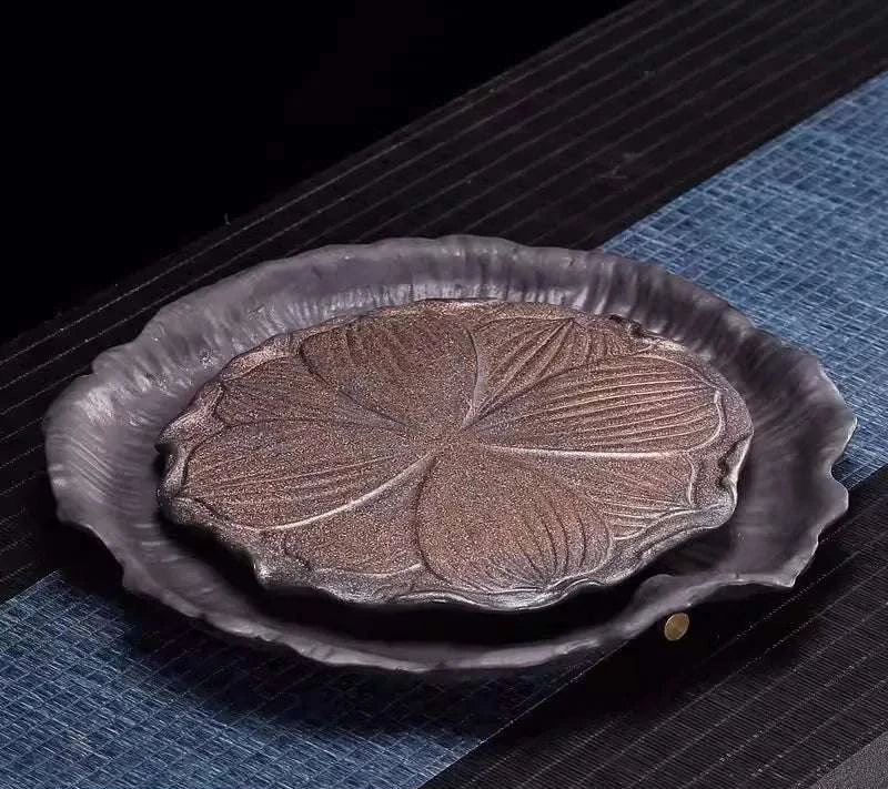 Gilt Lotus Tea Set & Tray 🍵 - Julia M LifeStyles