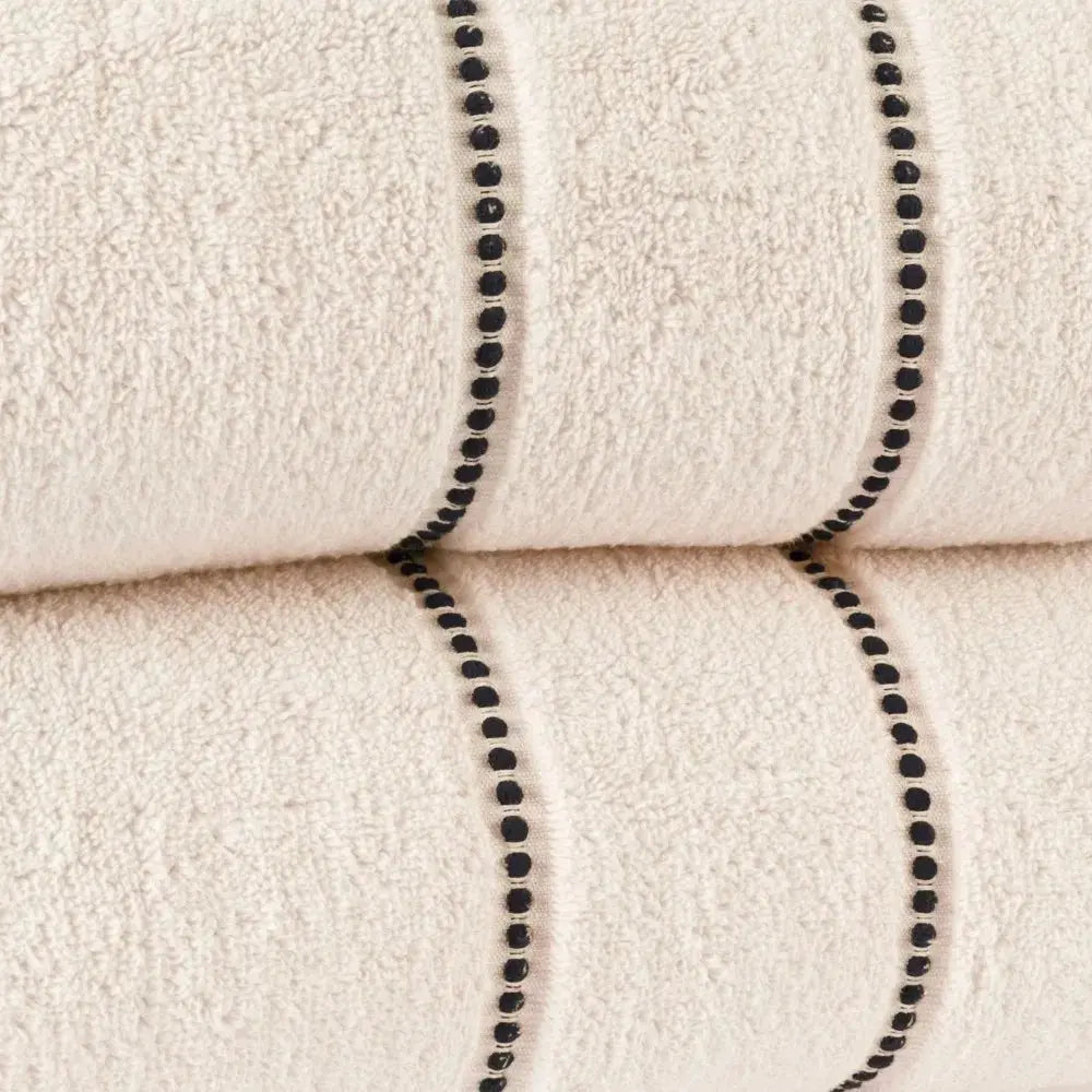 Luxury Bone Cotton Bath Sheet Set - 2 Piece Soft & Quick Dry Towels - Julia M LifeStyles