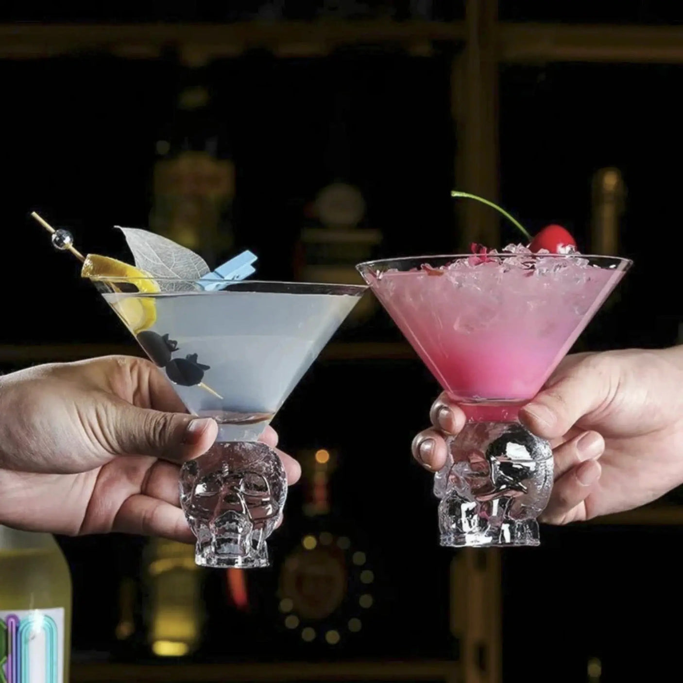 Skull Elegance Cocktail Glass Set – Modern Luxury Design