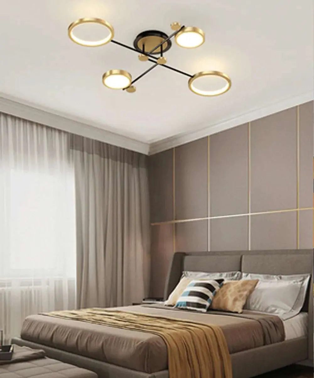 Gold and Black LED Pendant Light - Julia M LifeStyles