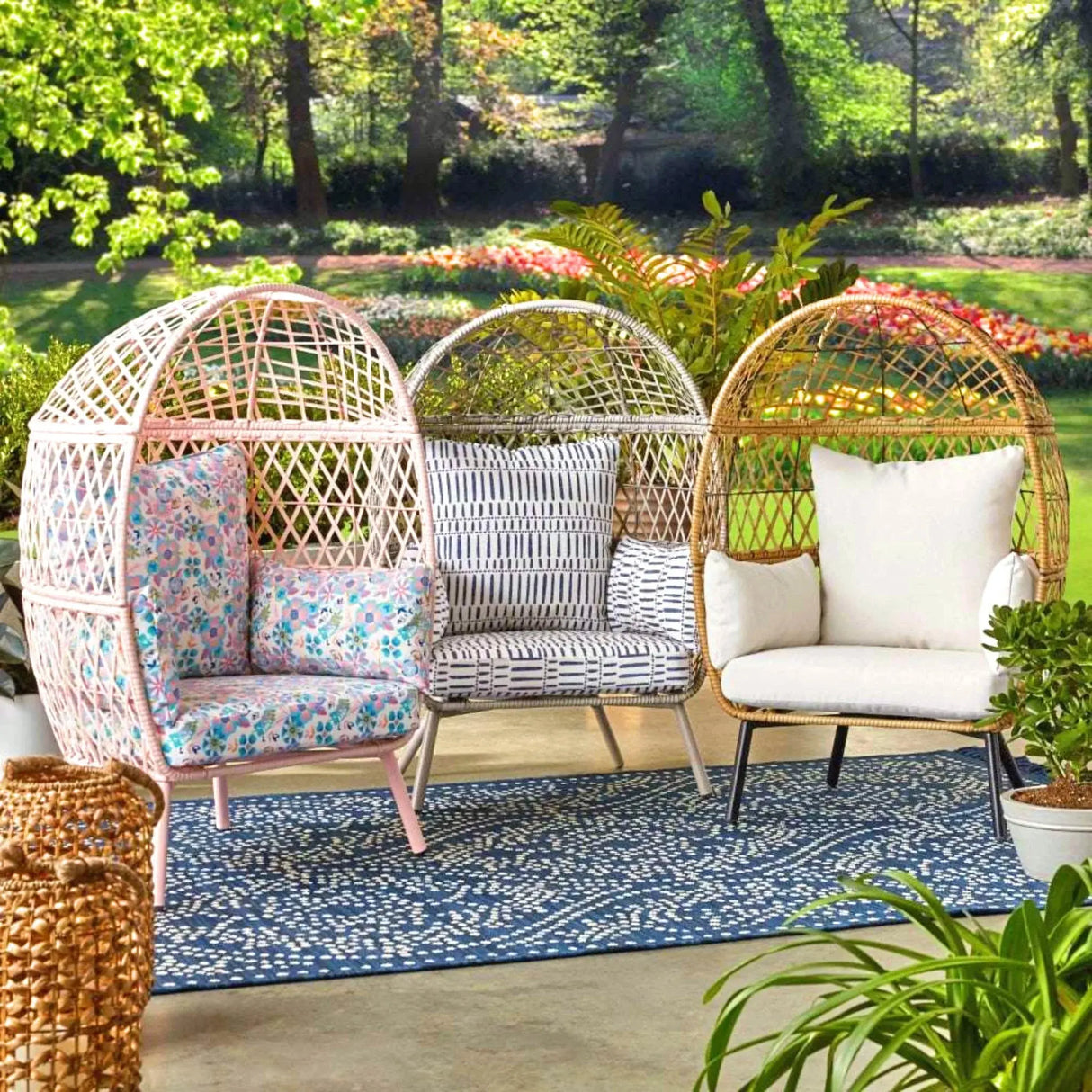 The Ultimate Outdoor Wicker Egg Chair - Julia M LifeStyles