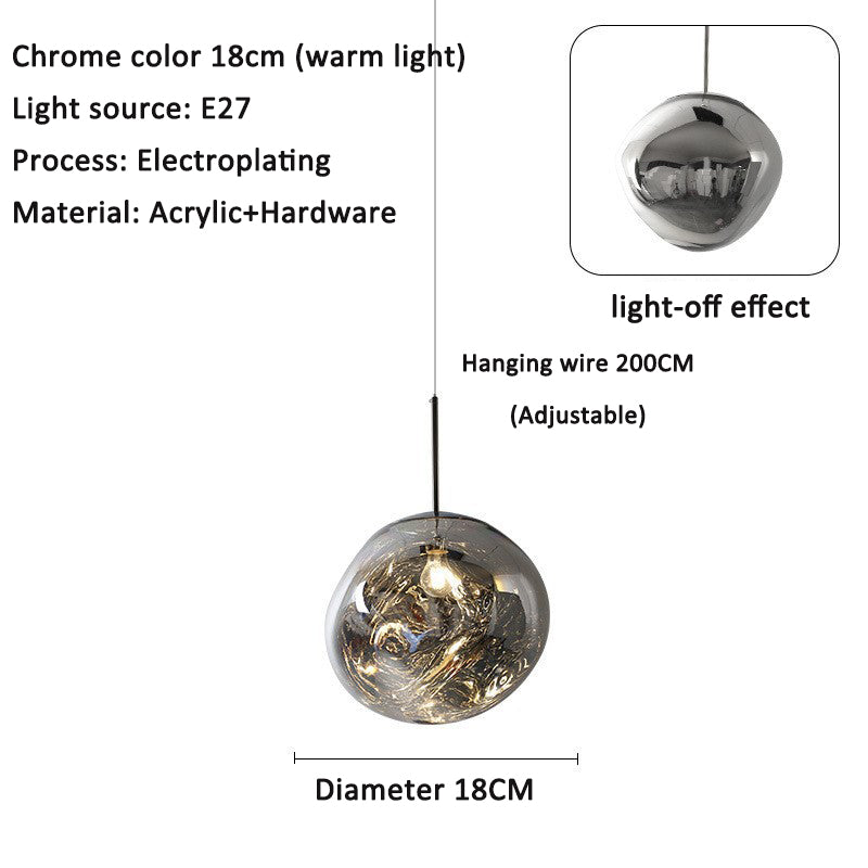 Restaurant Pendant Light Villa Loft Duplex Atrium Staircase Long Line Light Luxury Acrylic Living Room Pendant Light eprolo