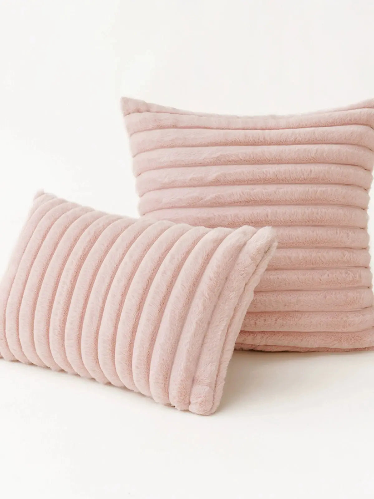 Short Plush Cloth Soft Pillow Sofa Living Room Pillow Car Model Room Soft Back Cushion Pillowcase without Core - Julia M LifeStyles