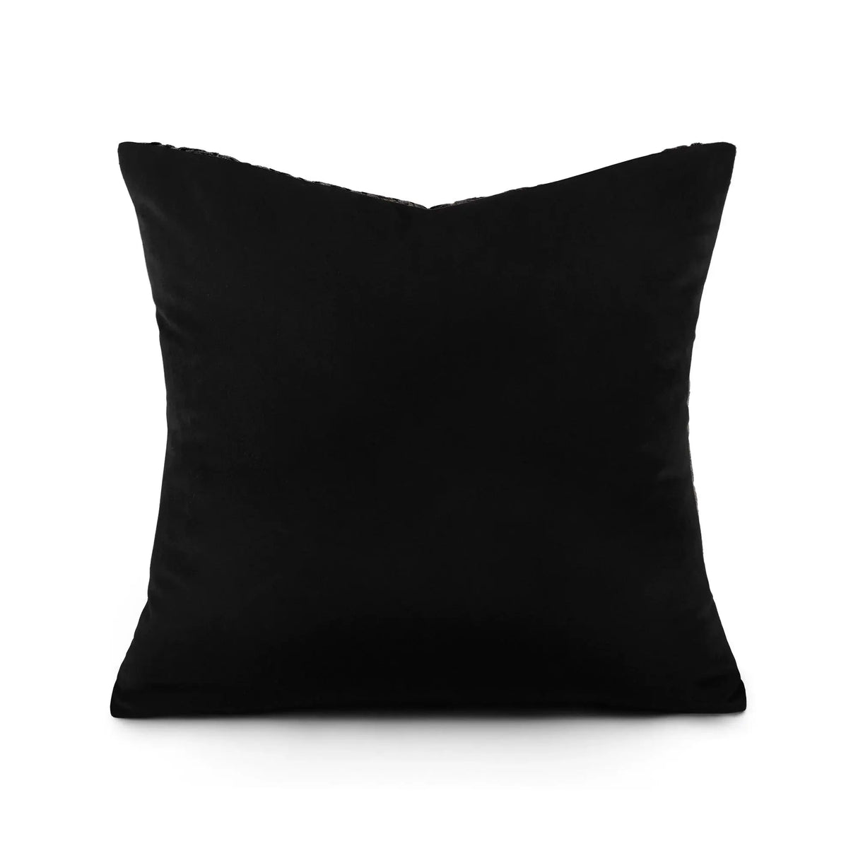 Chic Black and Yellow Geometric Velvet Throw Pillow - Julia M LifeStyles