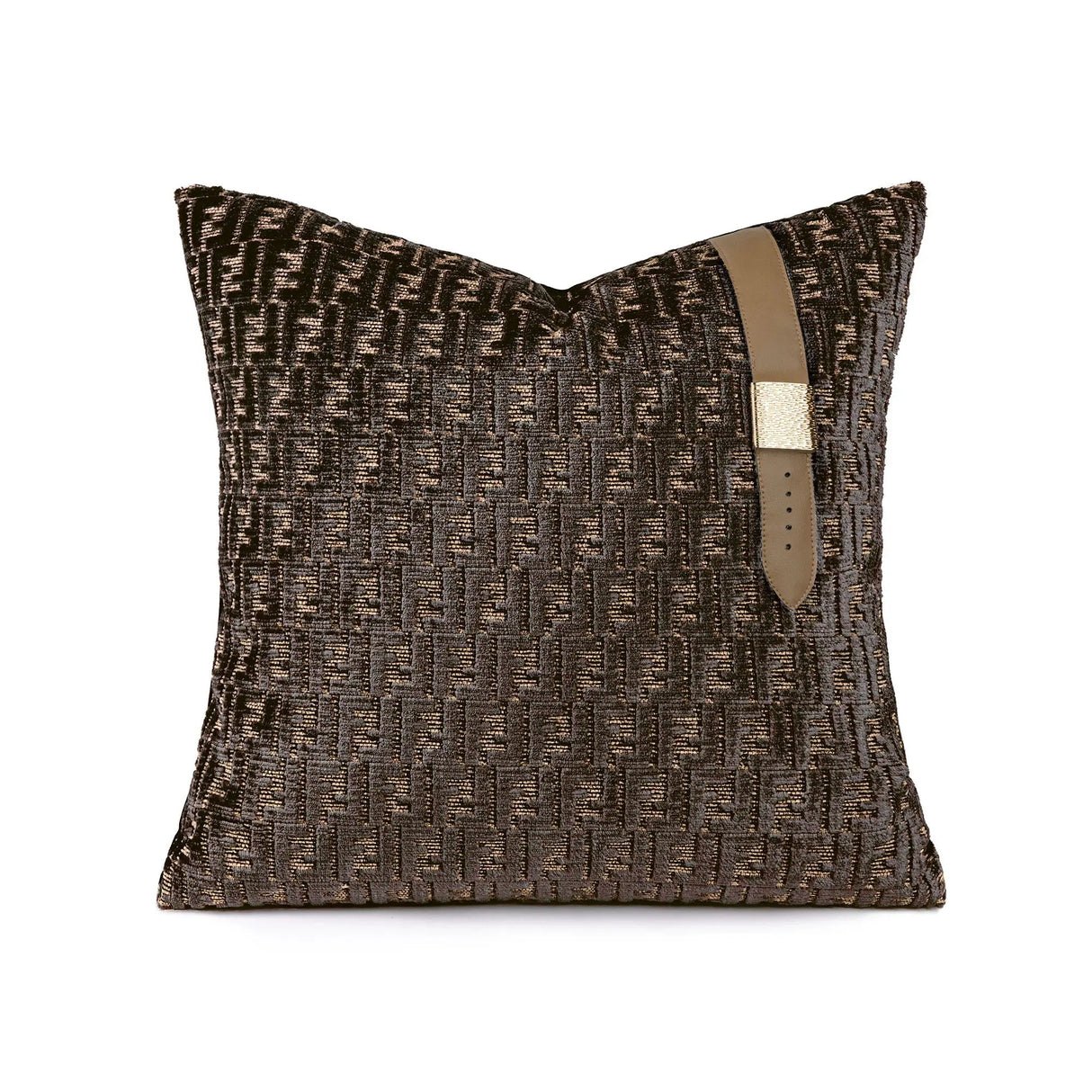 Chic Black and Yellow Geometric Velvet Throw Pillow - Julia M LifeStyles