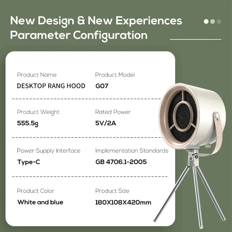 Compact Portable Kitchen Exhaust Fan with USB Power - Julia M LifeStyles