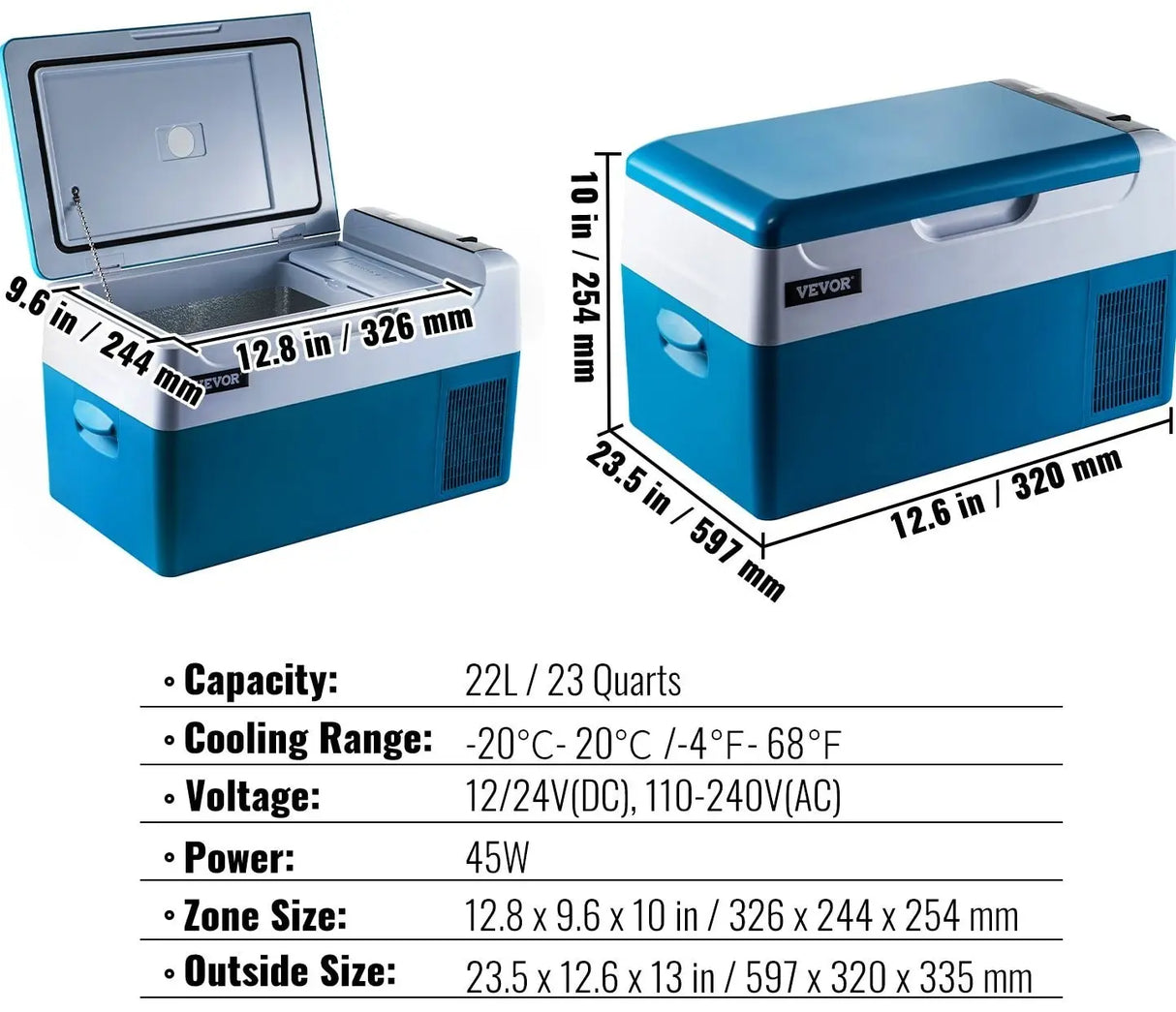 APP Control Portable Compressor Mini Fridge Freezer - Julia M LifeStyles