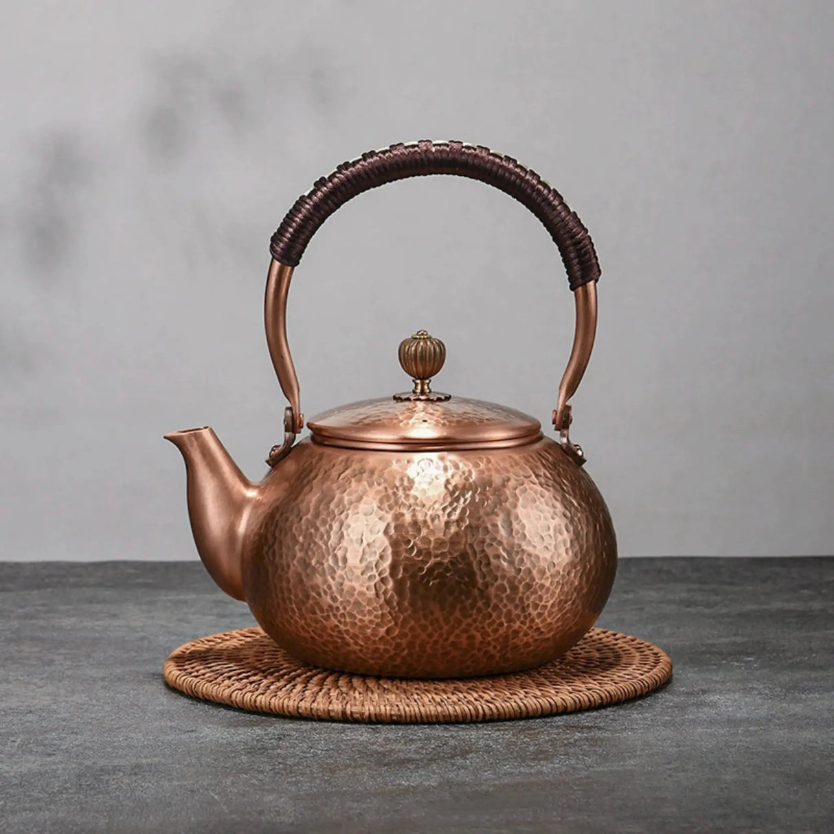 Pure Red Copper Hammered Teapot for Home Brewing - Julia M LifeStyles