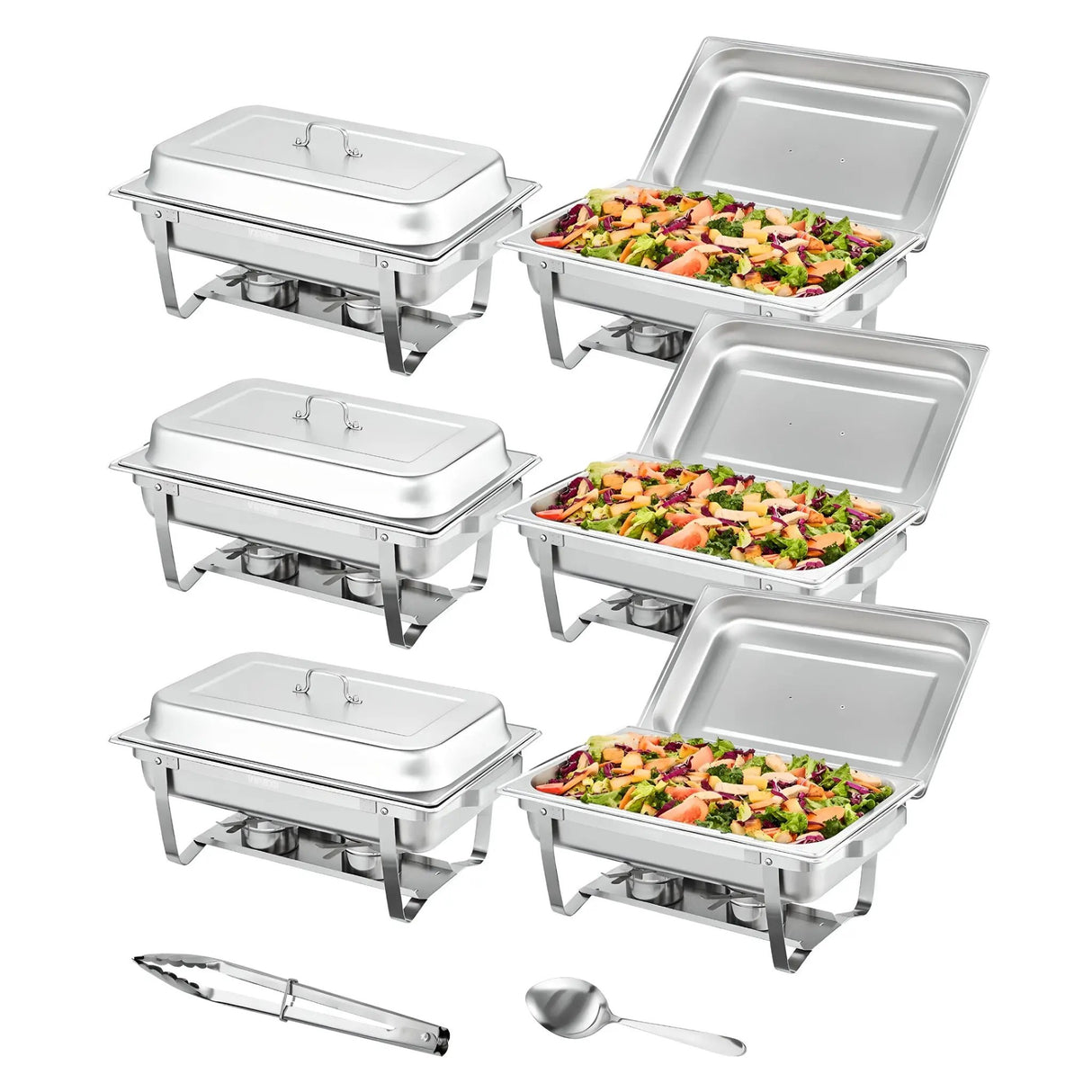 Stainless Steel Rectangle Chafing Dish Set - Julia M LifeStyles