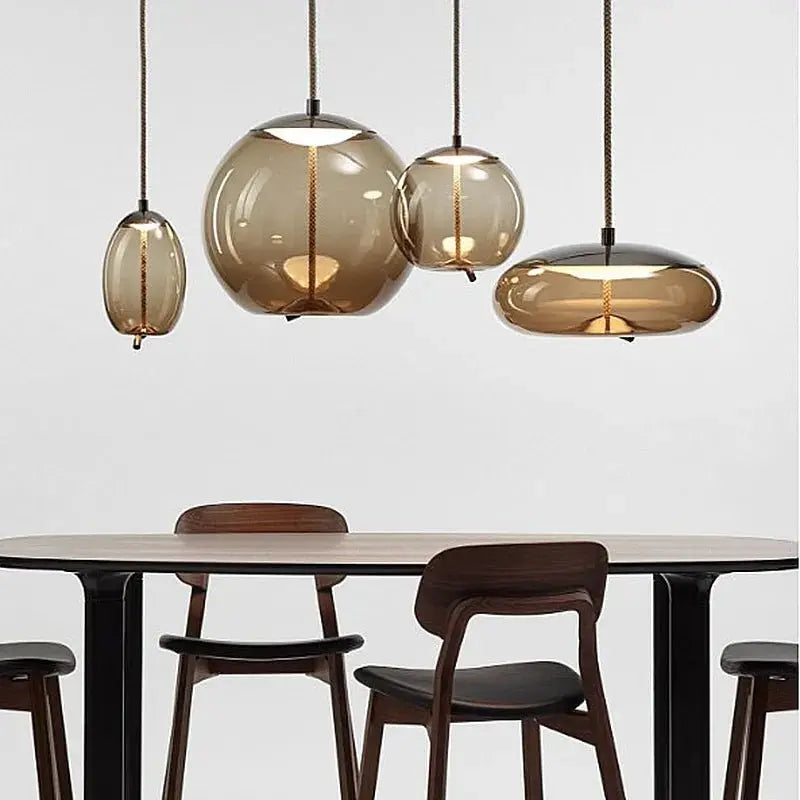 Scandinavian Pendant Light Brokis Glass Lamp Shade Bedside Nordic Luminaria Deco Bedroom Kitchen BROKIS Knot Pendant Lights - Julia M LifeStyles