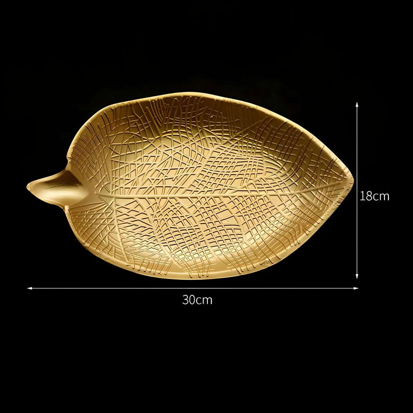 Golden Pineapple Leaf Serving Tray - Versatile Nordic Decor Organizer - Julia M LifeStyles