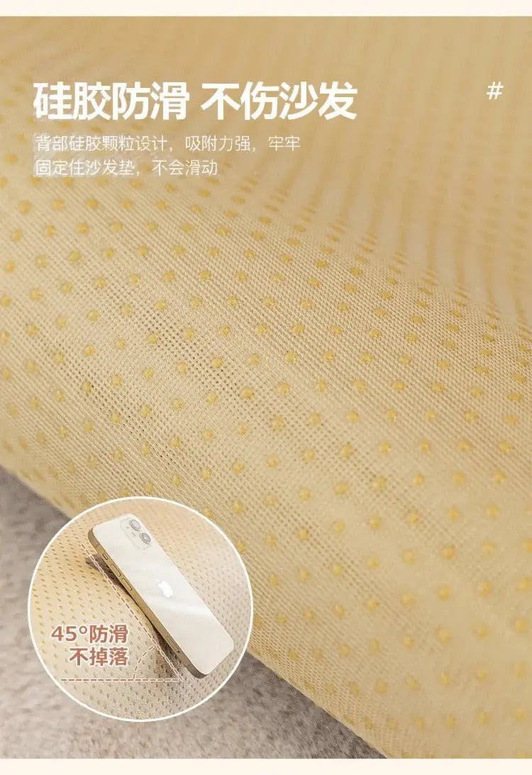 Modern Solid Colour Plush Anti-Slip Sofa Cover - Julia M LifeStyles